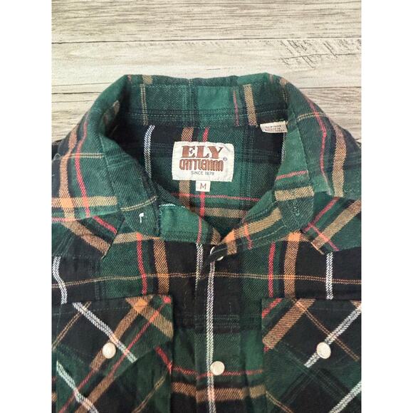 Ely Cattleman Western Shirt - Boys Size Medium - Flannel - Picture 3 of 11